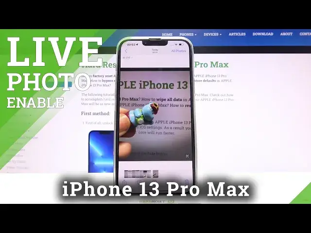 'Video thumbnail for How to Take Live Photo on iPhone 13 Pro Max – Motion Picture'