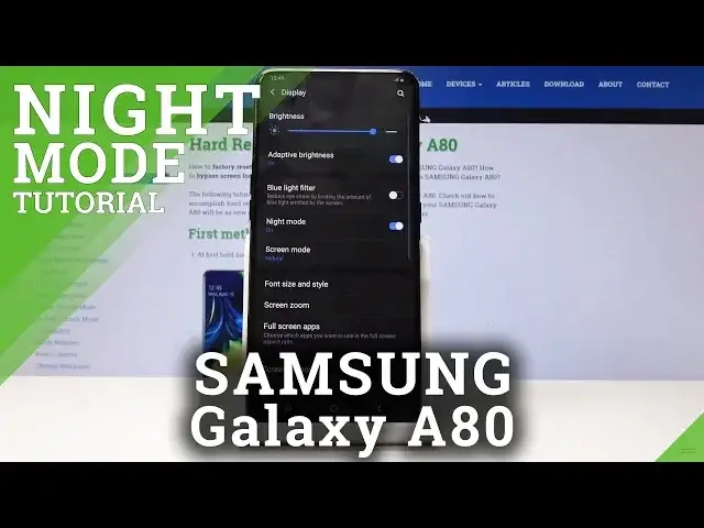 'Video thumbnail for How to Enable Night Mode in SAMSUNG Galaxy A80 - Eye Protection'