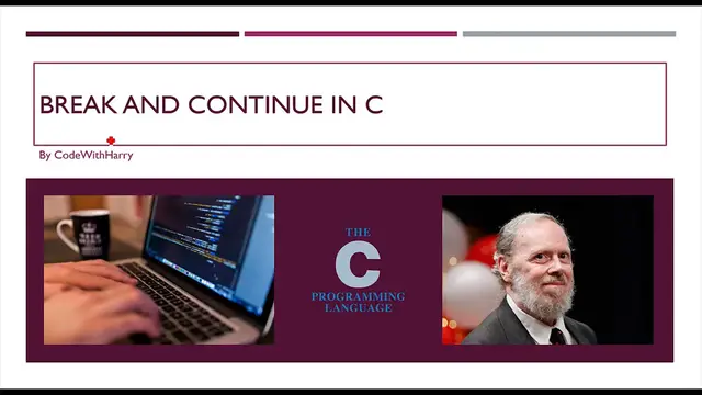 Video thumbnail for Break and Continue Statements In C_ C Tutorial In Hindi #16