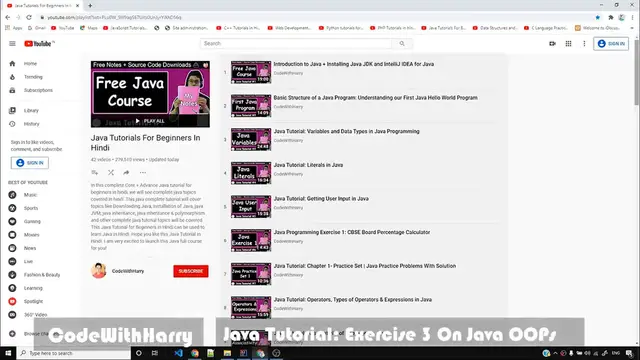 Video thumbnail for Java Exercise 3_ Guess the Number (OOPs Edition)