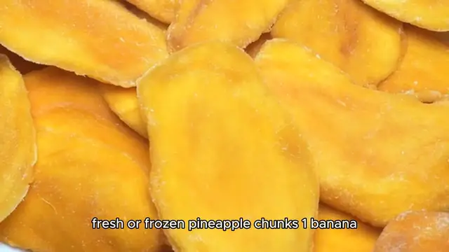 Video thumbnail for Tropical Mango Pineapple Smoothie