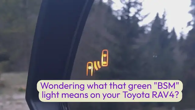 Video thumbnail for TOYOTA RAV4 BLIND SPOT MONITOR (BSM)