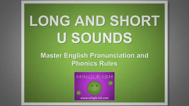 Video thumbnail for Long And Short U Sounds: Master English Pronunciation & Phonics Rules
