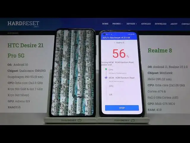 Video thumbnail for AnTuTu Benchmark on HTC Desire 21 Pro & REALME 8 – Compare Devices Performance