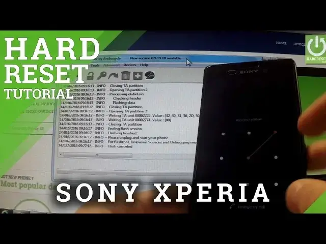 'Video thumbnail for How to hard reset Sony Xperia - how to remove pattern lock'