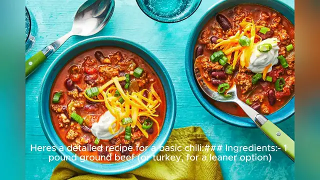 Video thumbnail for basic chili recipe
