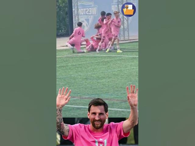 Video thumbnail for Messi feliz observando marcar a su Hijo 🤩