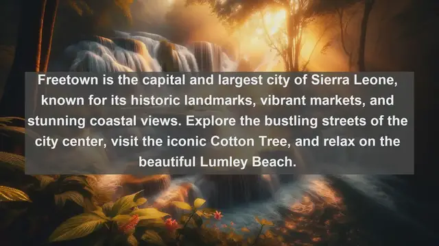 Video thumbnail for Exploring the Beauty of Sierra Leone: Top 10 Most Beautiful Cities to Visit