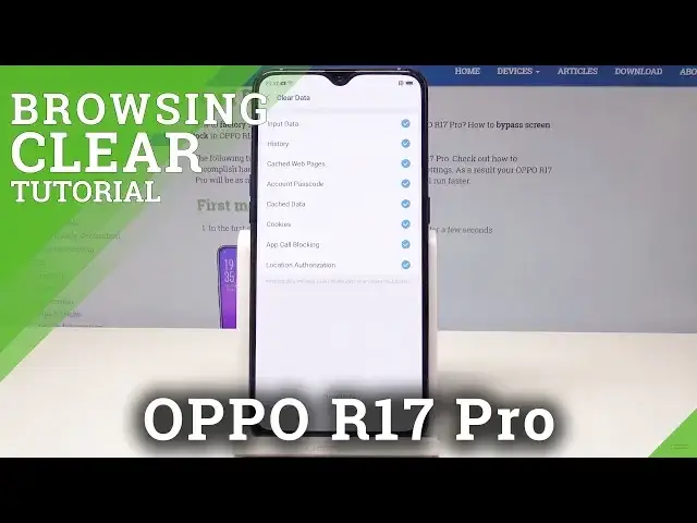 'Video thumbnail for How to Clear Browsing Data in OPPO R17 Pro - Wipe Browsing History'