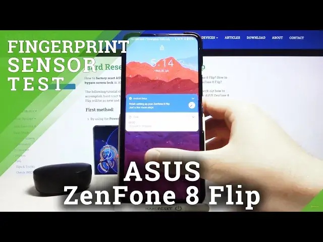 Video thumbnail for How Works Fingerprint Sensor in ASUS ZenFone 8 Flip with Installed Tempered Glass