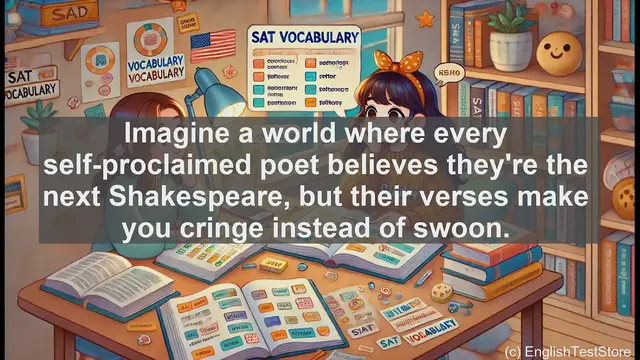 Video thumbnail for 5000 Must Know SAT Vocabulary - Poetaster: The Word for Bad Poets You Need to Know