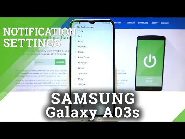 'Video thumbnail for How to Change Notification Sound in SAMSUNG Galaxy A03s – Find Sound Settings'