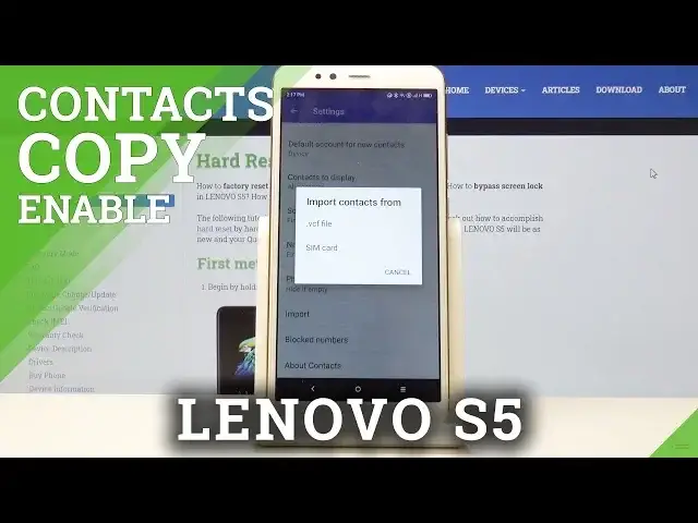 Video thumbnail for How to Copy Contacts in LENOVO S5 - Move Numbers