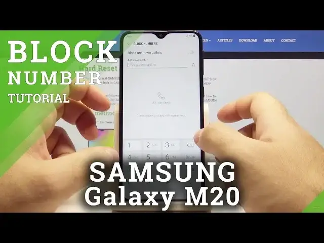 'Video thumbnail for How to Block Number in SAMSUNG Galaxy M20 - Block Calls & Texts'