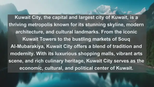 Video thumbnail for Discover Kuwait: Exploring the Top 10 Largest Cities in the Gulf State