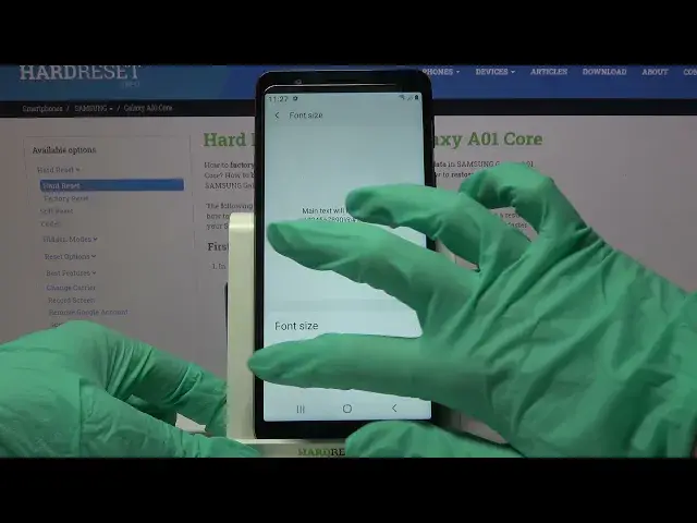'Video thumbnail for How to Change Font Size in SAMSUNG Galaxy A01 Core -  Personalize Font Style'