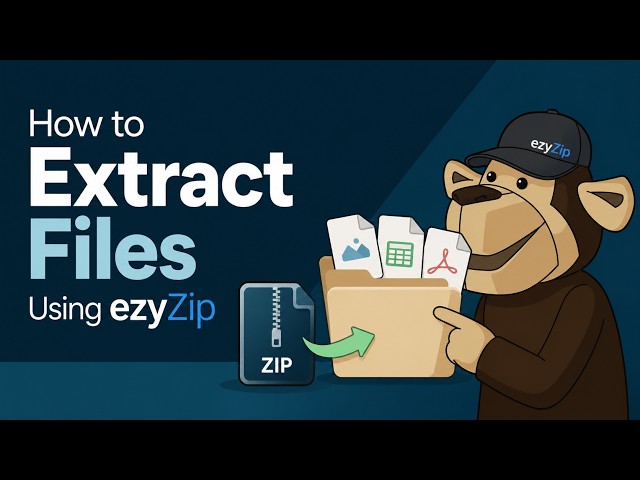 Video thumbnail for 📦 How to Extract Files Using EzyZip Online Free | No Software Installation Required