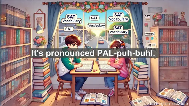 Video thumbnail for 5000 Must Know SAT Vocabulary - SAT Vocabulary: Understanding and Using 'Palpable'