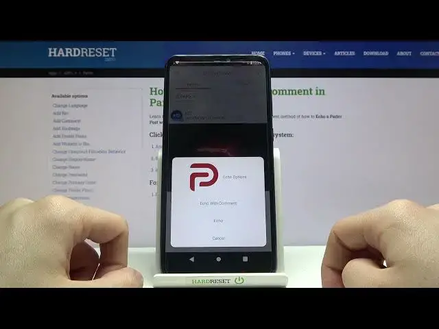 Video thumbnail for How to Echo Post with Comment on Parler App – Repost Content