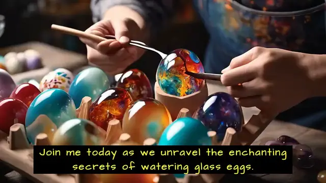 'Video thumbnail for How to Water Glass Eggs for Stunning Decor'