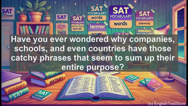 Video thumbnail for 5000 Must Know SAT Vocabulary - What is a Motto? Boost Your SAT Vocabulary