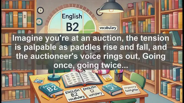 Video thumbnail for 1500 Must Know CEFR B2 Vocabulary - Bid: A Versatile Word for Auctions and Beyond