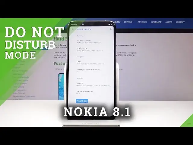 'Video thumbnail for Do Not Disturb Mode in NOKIA 8.1 - Set Up Quiet Time'
