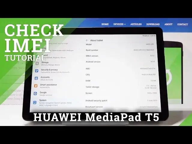 'Video thumbnail for How to Check IMEI Number in HUAWEI MediaPad T5 - Locate Serial Number'