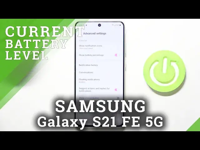 'Video thumbnail for How to Enable Battery Percentage on SAMSUNG Galaxy S21 FE 5G - Manage   Battery Settings'