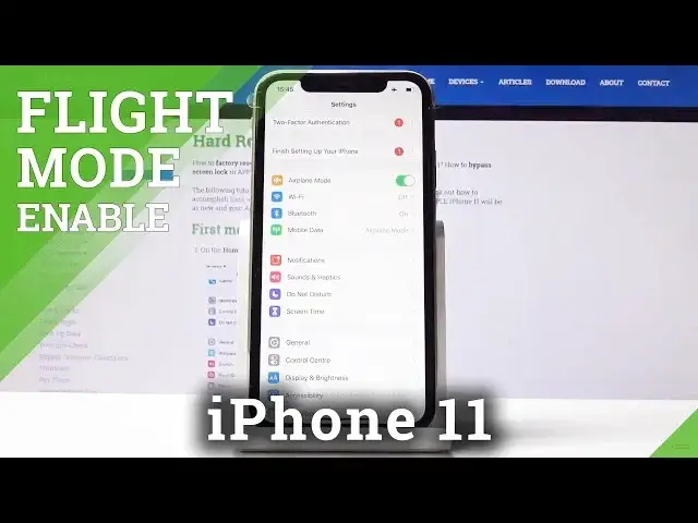 'Video thumbnail for How to Activate Airplane Mode in iPhone 11 - Flight Mode'