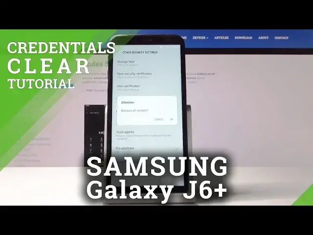 'Video thumbnail for How to Clear Credentials in Samsung Galaxy J6+'