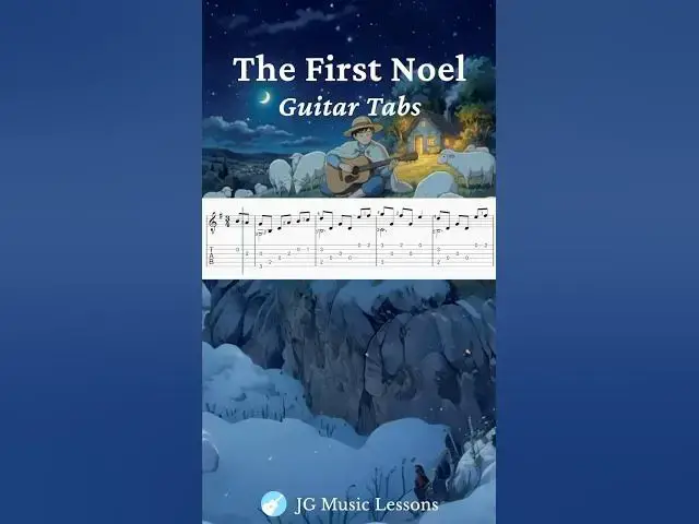 Video thumbnail for The First Noel guitar tabs 🎸🎄