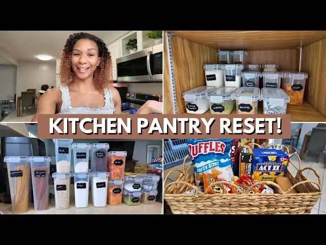 Video thumbnail for I FINALLY Organized My Kitchen Pantry! | Kitchen Pantry Organization