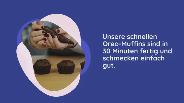 Video thumbnail for Oreo-Muffins mit Stückchen und Zuckerguss