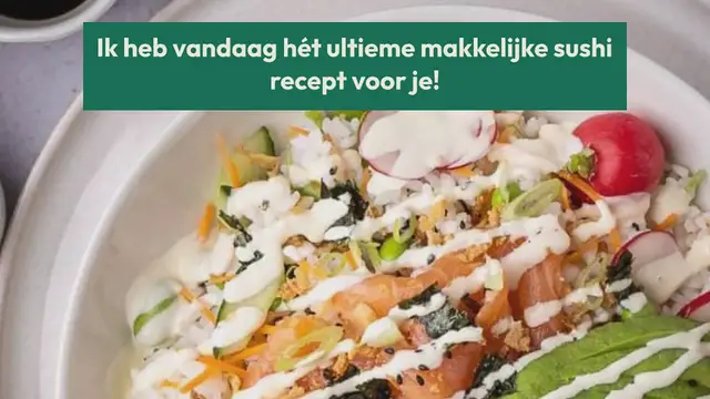 Video thumbnail for Sushi salade met zalm