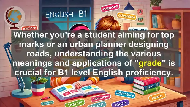 Video thumbnail for 2500 Must Know CEFR B1 Vocabulary - Understanding 'Grade': From Academic Marks to Slope Degrees