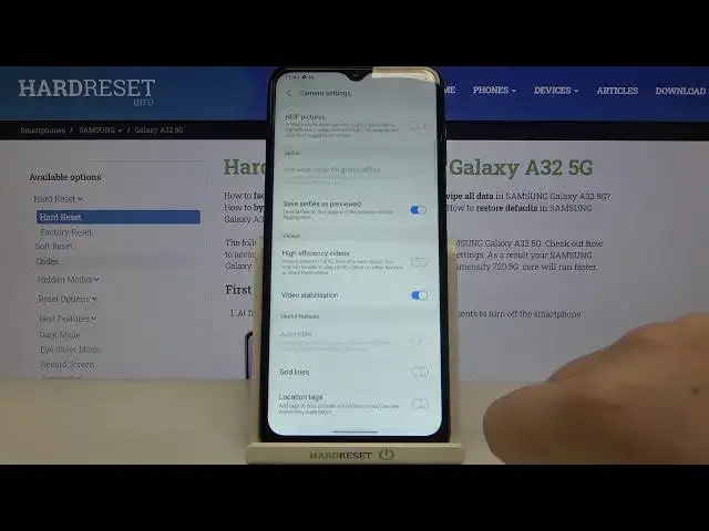 'Video thumbnail for How to Set Up Image Stabilization on Samsung Galaxy A32 5G - Manage Camera Features'