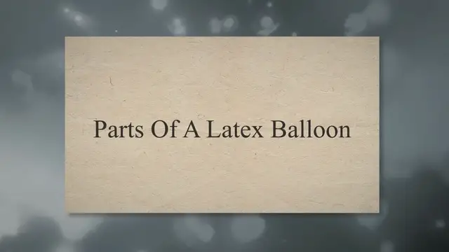 Video thumbnail for Anatomy Of A Balloon – Latex Balloons