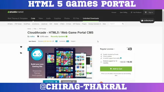 'Video thumbnail for Earn Money By Making HTML 5 Games Portal || Part One'