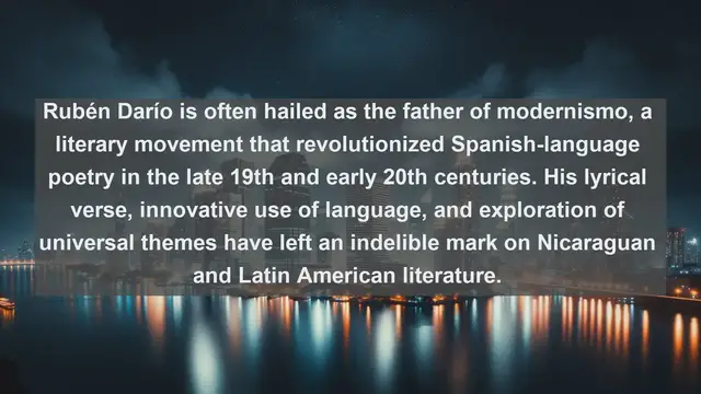 Video thumbnail for Unveiling Literary Gems: Top 10 Renowned Writers of Nicaragua