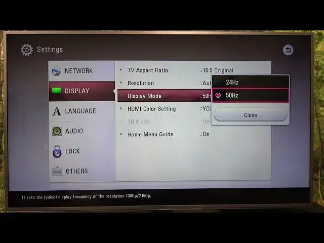 Video thumbnail for How To Change Display Refresh Rate on LG Blu-Ray