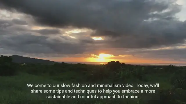 Video thumbnail for Slow Fashion and Minimalism Tips and Techniques