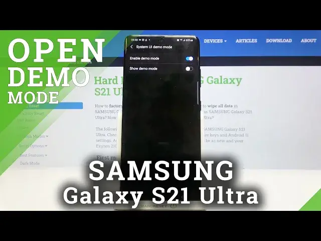 'Video thumbnail for DEMO MODE in SAMSUNG Galaxy S21 Ultra – Activate Floor Mode'