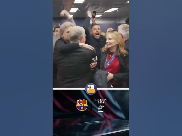 Video thumbnail for La reacción de Laporta tras conocer que ganaría las elecciones según el sondeo de TV3🤣
