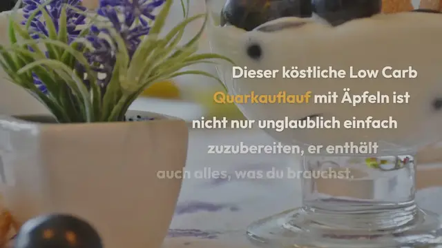 Video thumbnail for Low Carb Quarkauflauf mit Äpfeln: