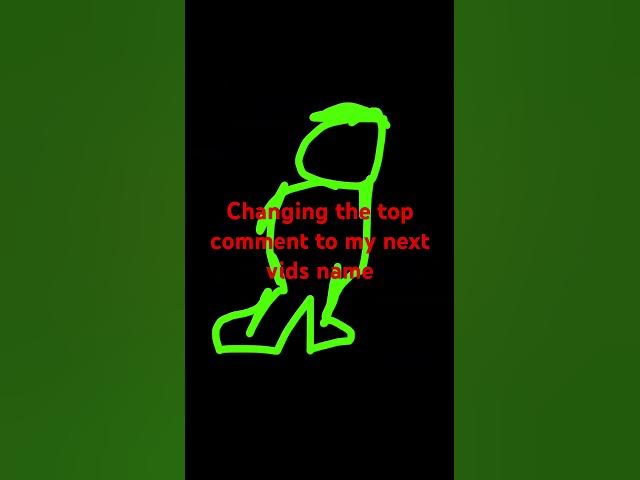 Video thumbnail for Changing top comment into my next shorts title