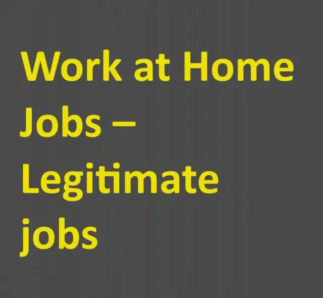 Video thumbnail for Legit Work-from-Home Jobs - A Guide