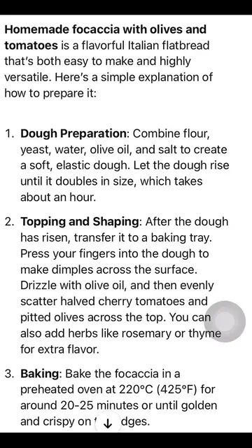 Video thumbnail for Homemade Focaccia with olives and tomatoes