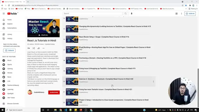 Video thumbnail for Component Structure of our NewsMonkey React App _ Complete React Course in Hindi #23