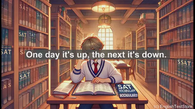 Video thumbnail for 5000 Must Know SAT Vocabulary - SAT Vocab: Understanding 'Fluctuate' - Meaning and Usage